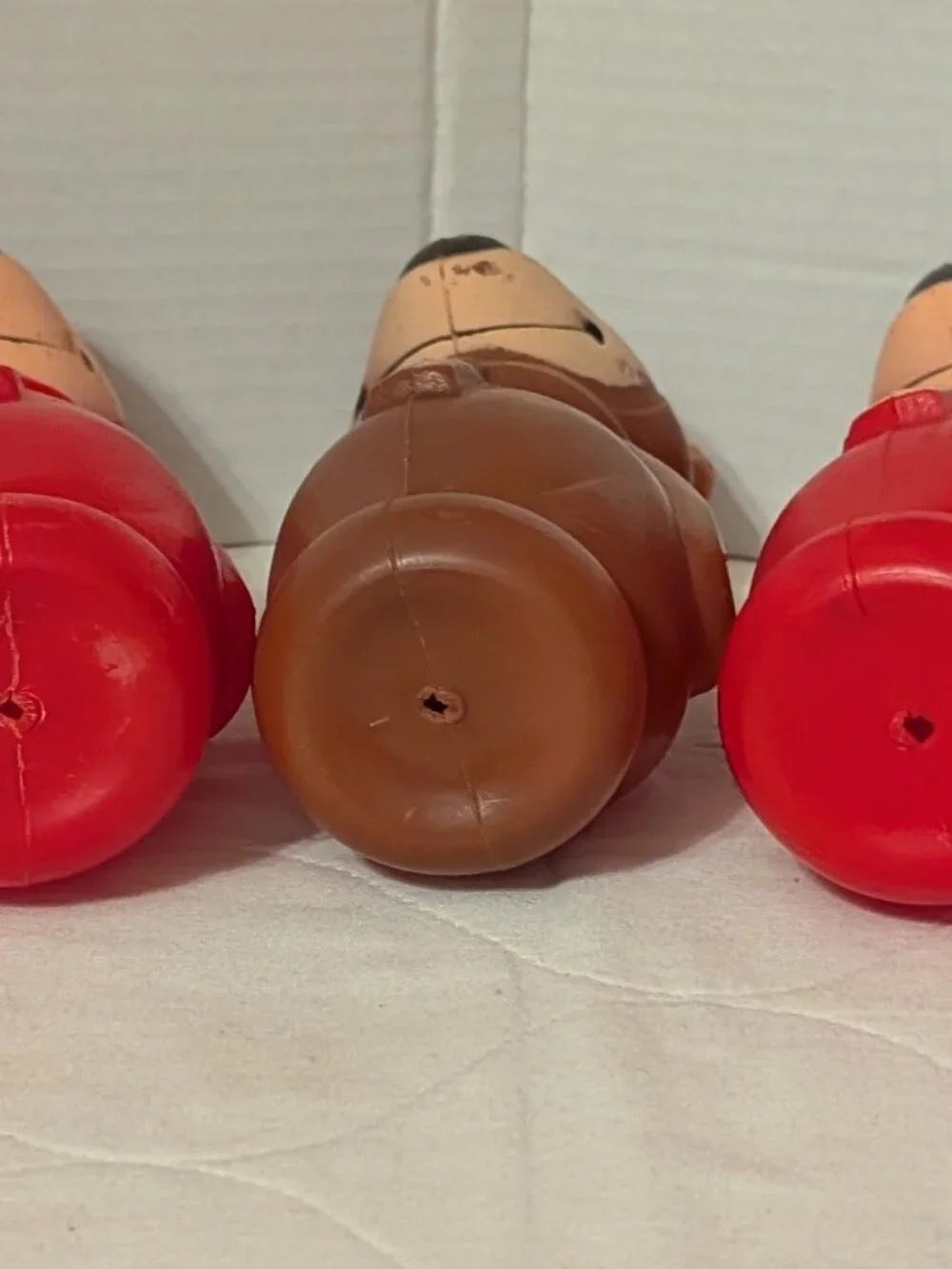 Vintage 1960's Hanna-Barbera Blow Mold Yogi Bear/Huckleberry Hound Bowling Pins